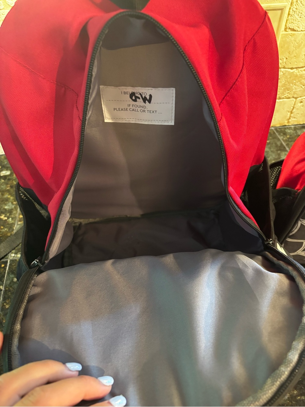 POTTERY Barn  Kids Spider Kids Backpack & Lunch Bag Set - Red & Black BUNDLE! - Picture 3 of 9